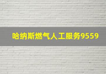 哈纳斯燃气人工服务9559