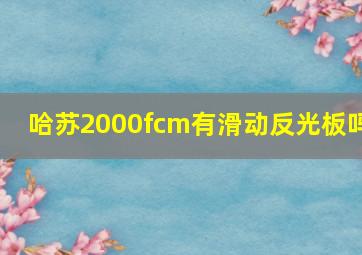 哈苏2000fcm有滑动反光板吗