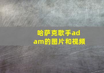 哈萨克歌手adam的图片和视频