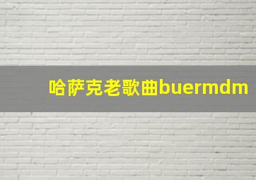 哈萨克老歌曲buermdm