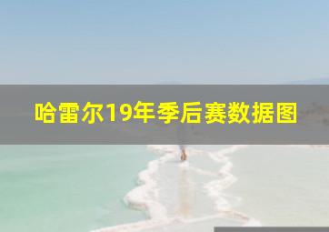 哈雷尔19年季后赛数据图