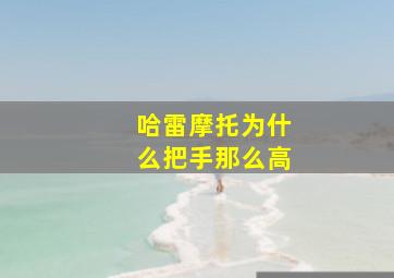 哈雷摩托为什么把手那么高