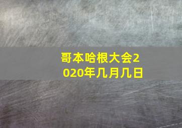 哥本哈根大会2020年几月几日