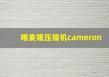 喀麦隆压缩机cameron