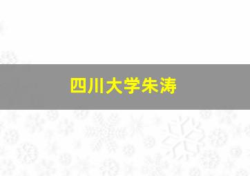 四川大学朱涛