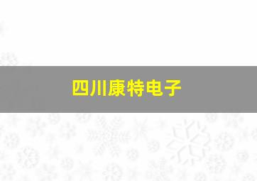 四川康特电子