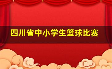 四川省中小学生篮球比赛