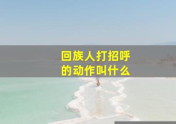 回族人打招呼的动作叫什么