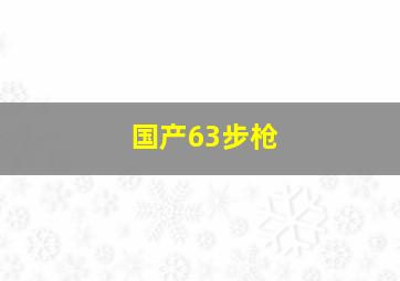 国产63步枪