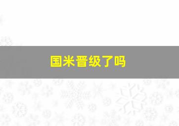 国米晋级了吗