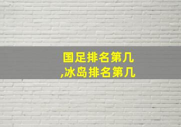 国足排名第几,冰岛排名第几