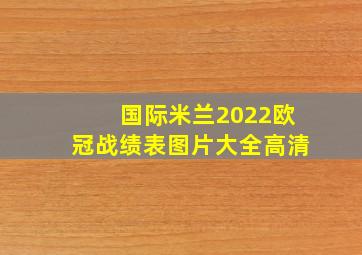 国际米兰2022欧冠战绩表图片大全高清