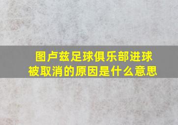 图卢兹足球俱乐部进球被取消的原因是什么意思