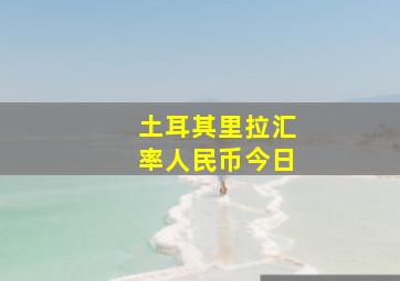 土耳其里拉汇率人民币今日