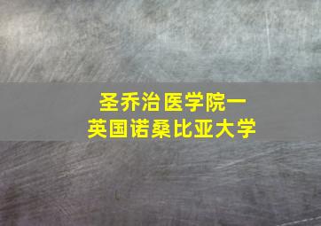 圣乔治医学院一英国诺桑比亚大学