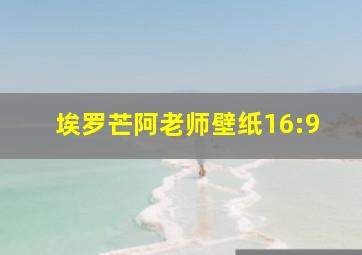 埃罗芒阿老师壁纸16:9