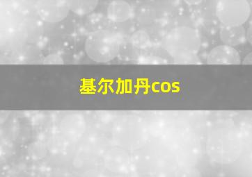 基尔加丹cos