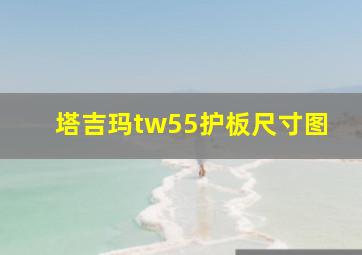 塔吉玛tw55护板尺寸图