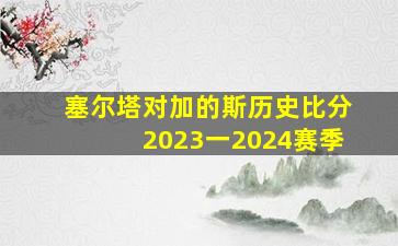 塞尔塔对加的斯历史比分2023一2024赛季