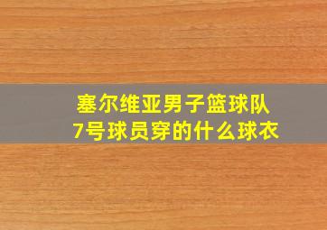 塞尔维亚男子篮球队7号球员穿的什么球衣