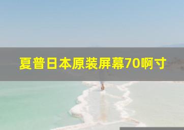 夏普日本原装屏幕70啊寸