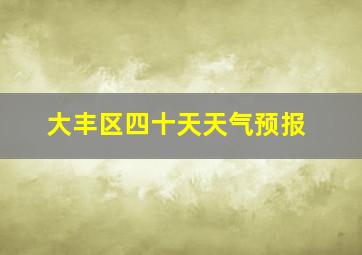 大丰区四十天天气预报