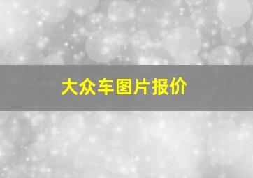 大众车图片报价