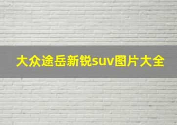 大众途岳新锐suv图片大全