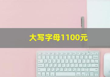 大写字母1100元