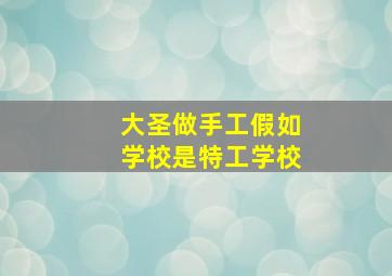 大圣做手工假如学校是特工学校