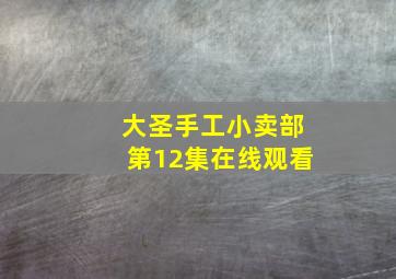 大圣手工小卖部第12集在线观看