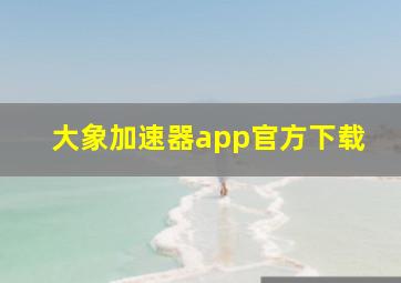 大象加速器app官方下载