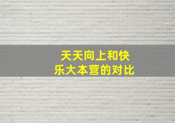 天天向上和快乐大本营的对比