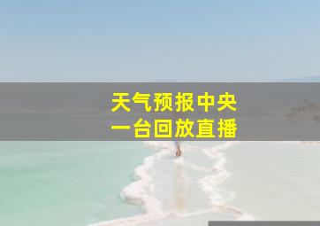 天气预报中央一台回放直播