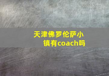 天津佛罗伦萨小镇有coach吗