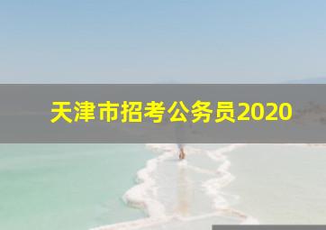 天津市招考公务员2020