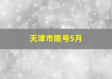 天津市限号5月