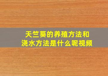 天竺葵的养殖方法和浇水方法是什么呢视频