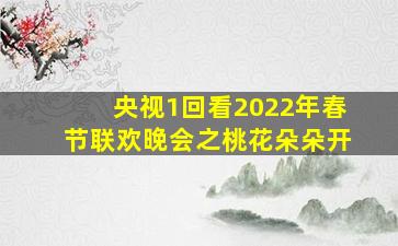 央视1回看2022年春节联欢晚会之桃花朵朵开