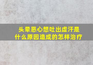 头晕恶心想吐出虚汗是什么原因造成的怎样治疗