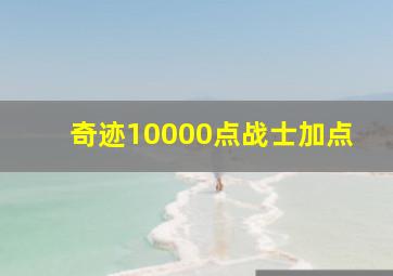 奇迹10000点战士加点