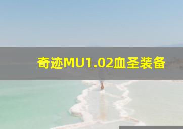 奇迹MU1.02血圣装备