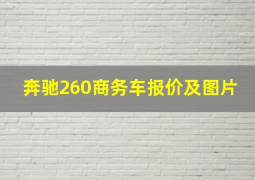 奔驰260商务车报价及图片