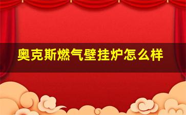 奥克斯燃气壁挂炉怎么样