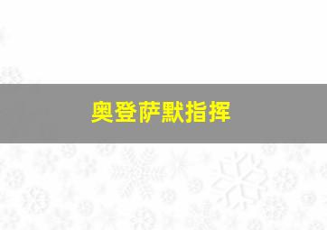 奥登萨默指挥