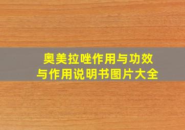 奥美拉唑作用与功效与作用说明书图片大全