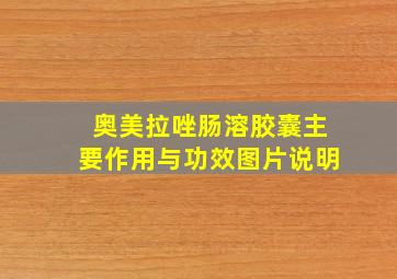 奥美拉唑肠溶胶囊主要作用与功效图片说明