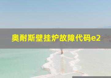 奥耐斯壁挂炉故障代码e2