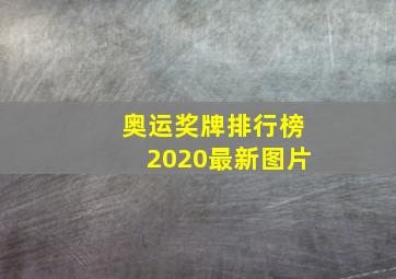 奥运奖牌排行榜2020最新图片