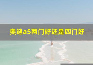 奥迪a5两门好还是四门好